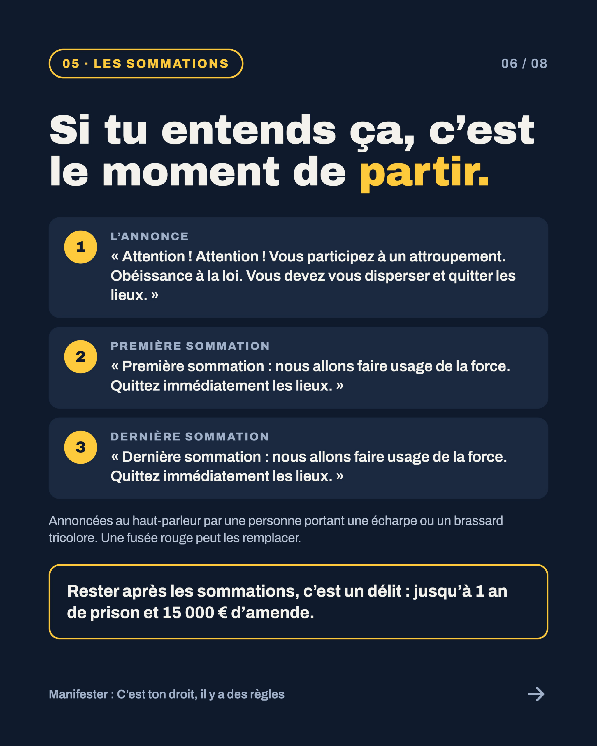 Les sommations