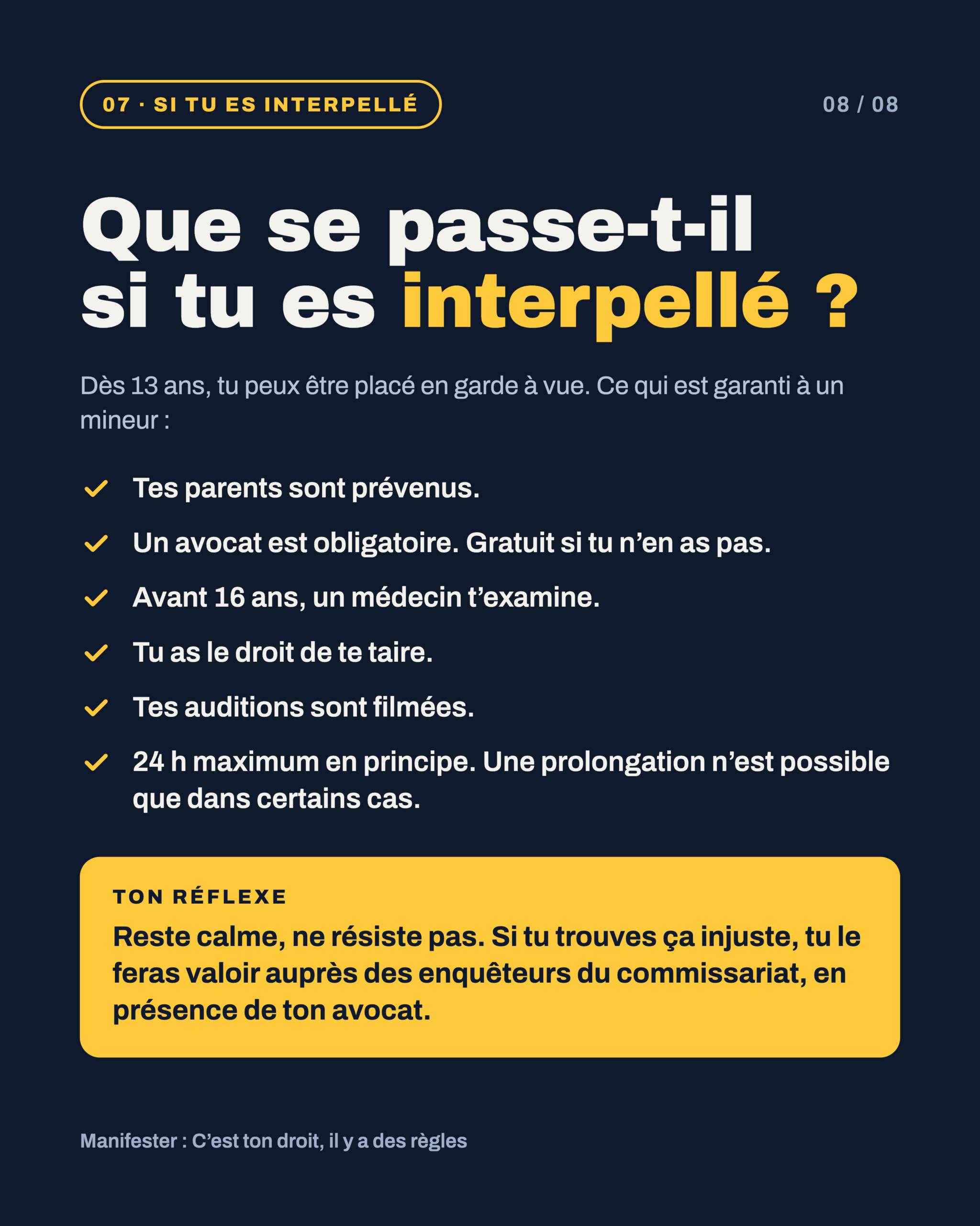 Si tu es interpellé